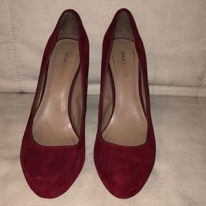 Sole Society Red Chucky Heels -Size 8 1/2
